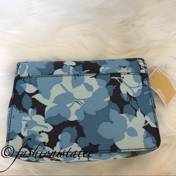 NWT MICHAEL KORS TINA CLUTCH CROSSBODY NAVY - Picture 5 of 8